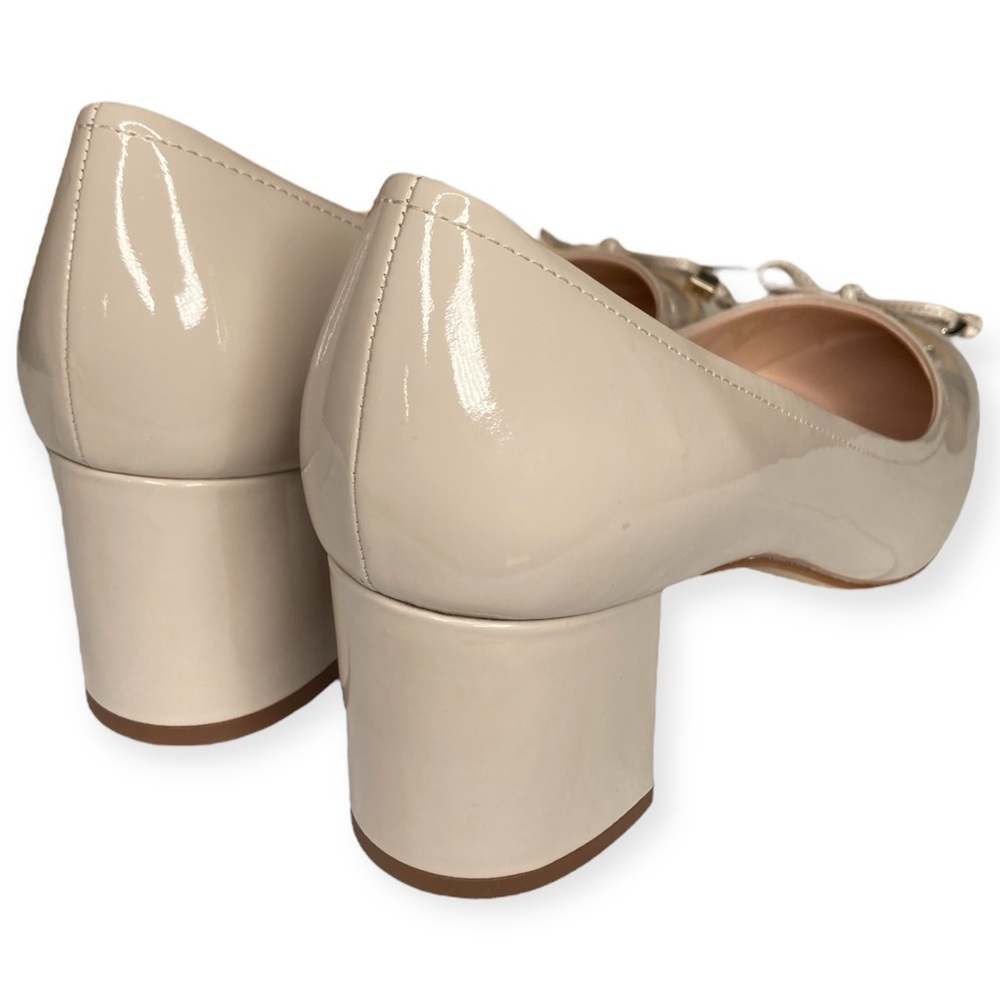 Kate Spade New York 10 Bev Bette Bow Tusk Patent Leather Block Heels - Picture 3 of 16